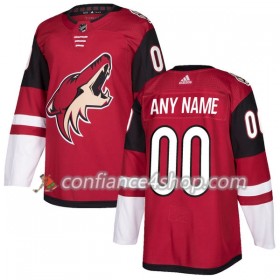 Adidas Maillot de Hockey Arizona Coyotes Personnaliser 2017-2018 Maroon Authentic - Homme
